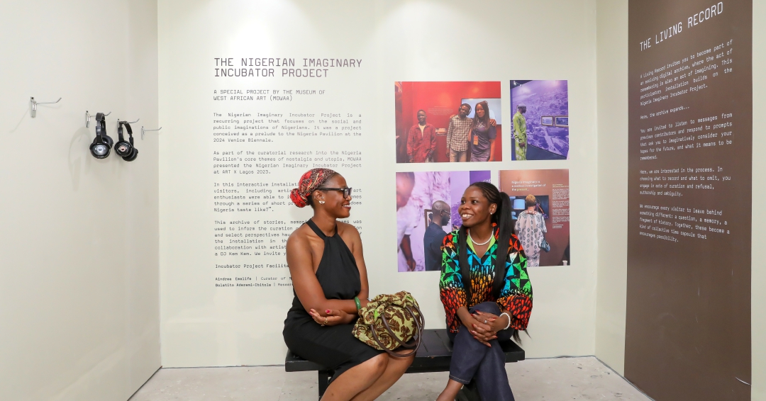 MOWAA Meets: Lagos Edition kicked off last weekend with guest curator Sunshine Alaibe and Ore Disu, Director of The Institute at MOWAA, introducing 'A Living Archive'. The evening closed with Stacey Ravvero's performance, where guests embossed objects into clay!