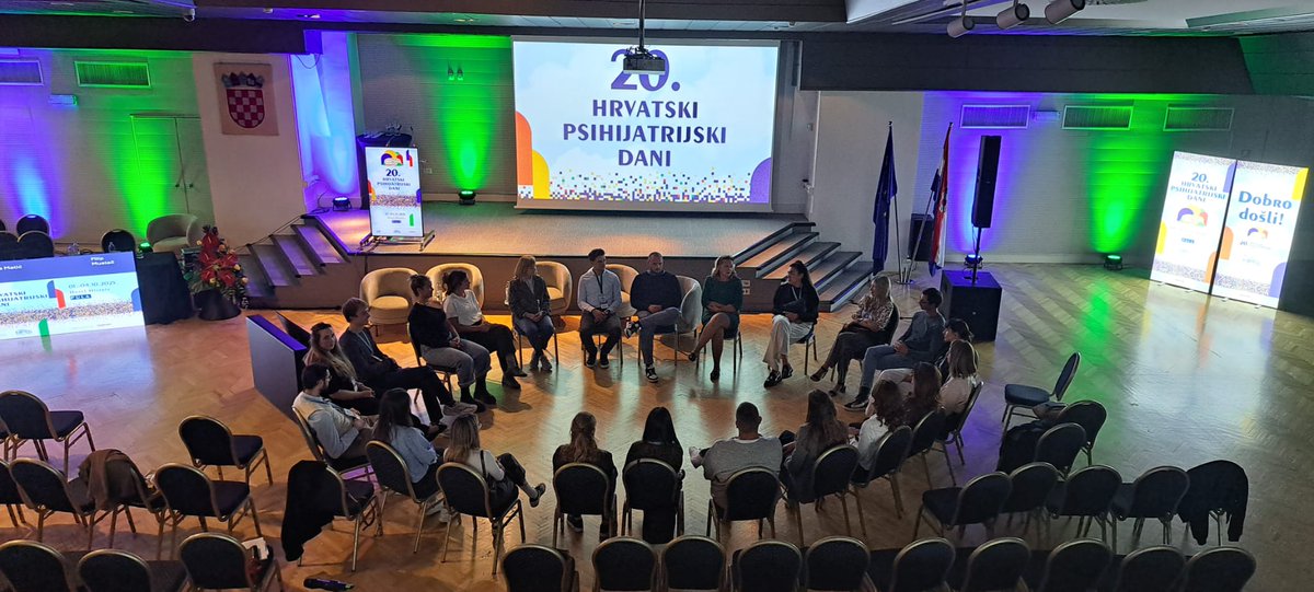 experiential workshop of group psychotherapy organized by our Young psychiatrists and trainees section at our annual Croatian psychiatric confrence 😌