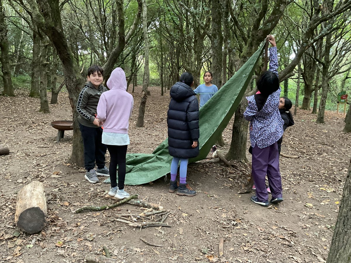 We have survived!! Year 5 have created shelters in case of an emergency. Lots of discussion, listening, practical and creative ideas were put to great use. We did it!