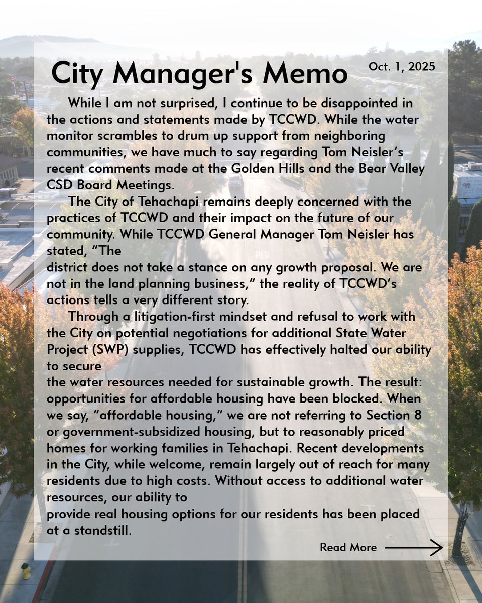 City of Tehachapi tweet media