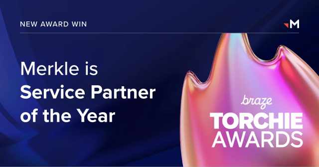 WChadCochran's tweet photo. We’re proud to share that @Merkle won Service Partner of the Year at the Braze Forge Torchie Awards! 🎉 This award celebrates our global innovation, expertise, and impactful collaborations driving real outcomes for clients. Learn more here: https://t.co/NVMuhdlaf4 https://t.co/b9YGmB6OHA