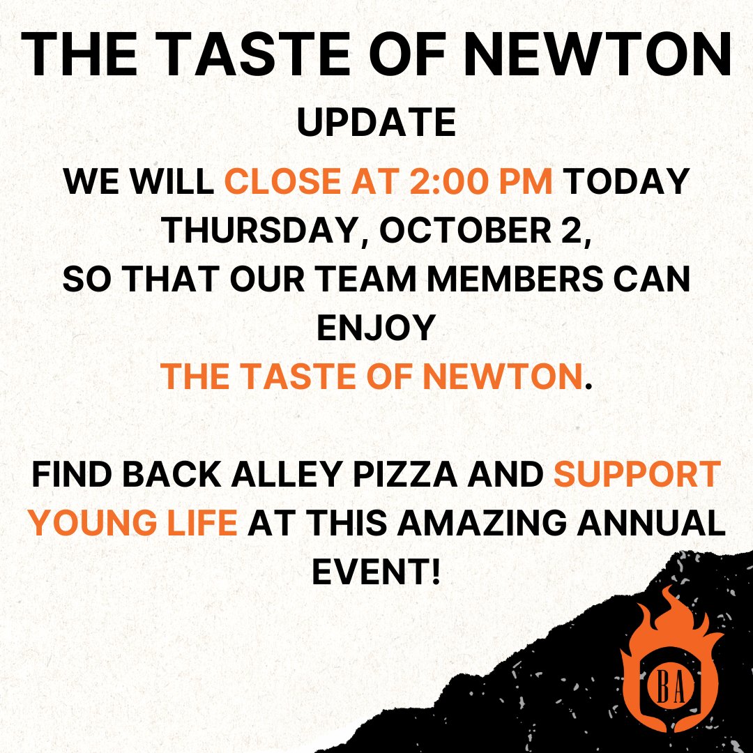 Back Alley Pizza (@bapizzanewton) on Twitter photo 