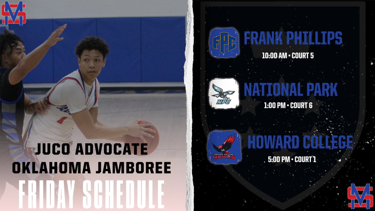 🚨 One Day Away 🚨

The Aggies hit the court tomorrow at the JUCO Advocate Oklahoma Jamboree! 🏀

📍 Young Family Athletic Center (Norman, OK)
🕙 10:00 AM vs Frank Phillips
🕐 1:00 PM vs National Park
🕔 5:00 PM vs Howard College

#GoAggies