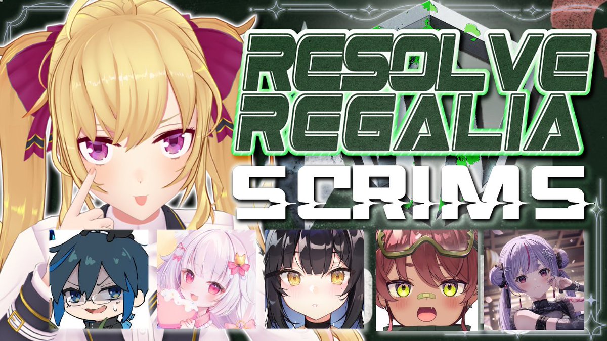 ⏰15:30~

【#LTK 】スクリム👑𝐑𝐞𝐬𝐨𝐥𝐯𝐞 𝐑𝐞𝐠𝐚𝐥𝐢𝐚👑  w/ 兎咲ミミ よいち 狐白うる  日向まる Day1【にじさんじ/鷹宮リオン】 youtube.com/live/0GXJW1yd6… <a href="/YouTube/">YouTube</a>より 

昼かられんしゅ～！