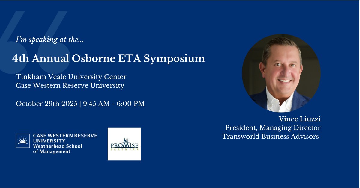 VinceLiuzzi's tweet photo. Proud to support veterans at the Osborne ETA Symposium in Cleveland on 10/29. Veterans get 50% off with code ETAVET50 🎖️. Join us for this impactful event! Learn more: https://t.co/4tR2kmEz6n #tworld #VeteranSupport #Entrepreneurship #Cleveland https://t.co/royvPibMfa