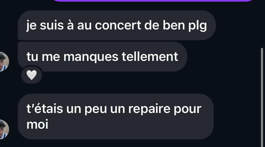ce genre de messages qui te donne juste envie de vider un torrent de larmes