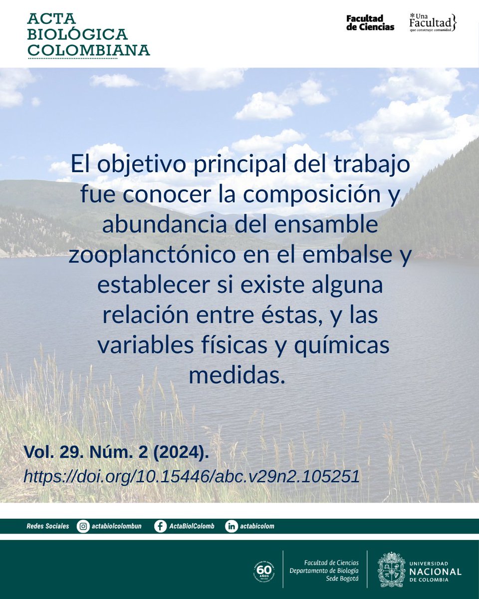 Revista Acta Biológica Colombiana UN tweet media