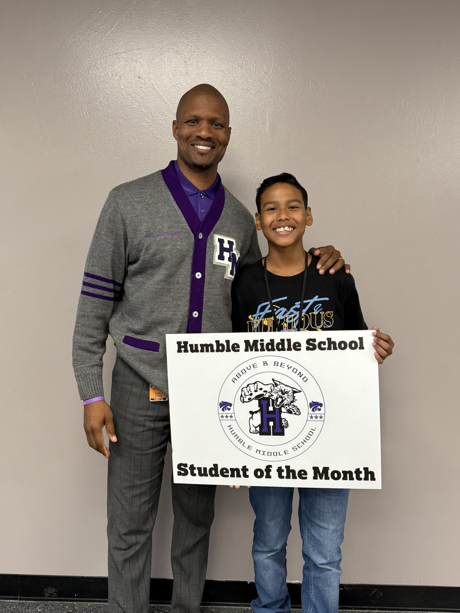 Humble Middle School (@humbleisd_hms) on Twitter photo Congratulations to Daniel Garcia on being named HMS 8th Grade Male Student of the Month for September! Excellence is the standard! Congratulations to Daniel Garcia on being named HMS 8th Grade Male Student of the Month for September! Excellence is the standard!