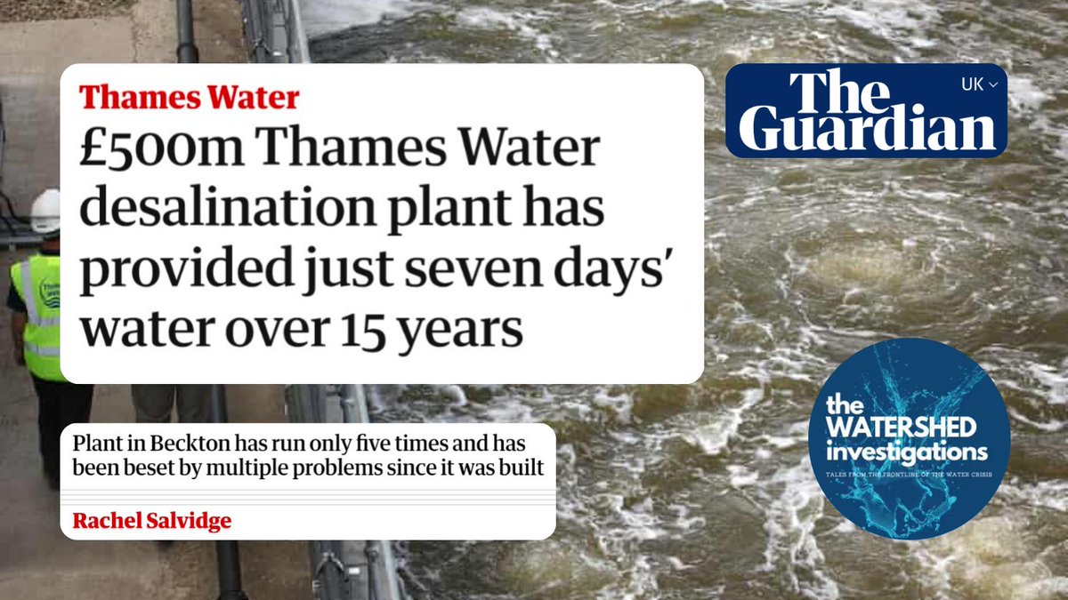<a href="/leanahosea/">leanahosea</a> So many measures need to be put in place to prevent water shortage. Instead, Thames Water built a £500mn desalination plant that produced just 7 days' worth of water in 15 years. Our article:
 share.google/B9udvJTRW0v61o…
