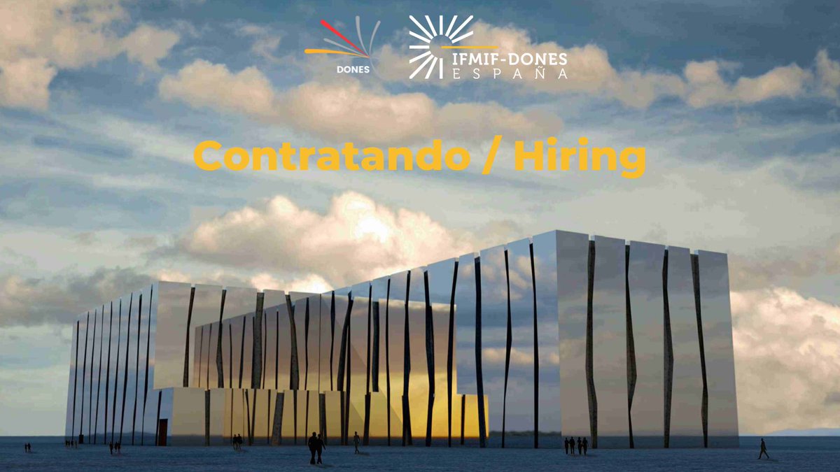 ¿Quieres hacer un doctorado en IFMIF-DONES? Pues te estamos esperando:
▶️ ifmif-dones.es/jobs/convocato…

▶️ifmif-dones.es/jobs/convocato…

Would you like to pursue a PhD at IFMIF-DONES?  Then we are waiting for you:
▶️ ifmif-dones.es/jobs/convocato…

▶️ ifmif-dones.es/jobs/convocato…