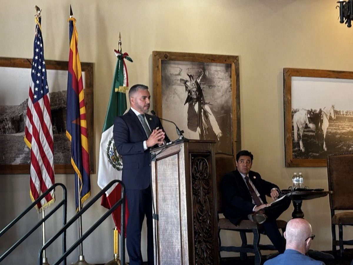 Thank you Congressman <a href="/RepCiscomani/">Congressman Juan Ciscomani</a> for opening our 20th Anniversary Celebration with an inspiring keynote. You remain a strong advocate for border communities and for recognizing Nogales’ vital role in security, trade, and tourism. #Nogales20