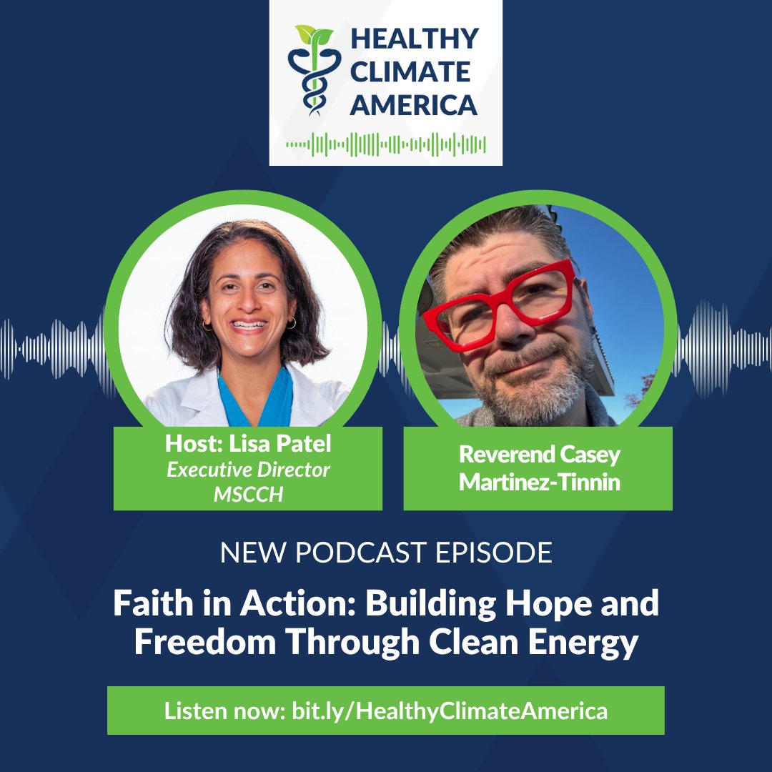 In a time of exhausting headlines and division, hope and freedom are still being created.

On a new episode of Healthy Climate America, Rev. Casey Martinez-Tinnin discusses the power of environmental stewardship and clean energy independence.

🎧 bit.ly/HealthyClimate…