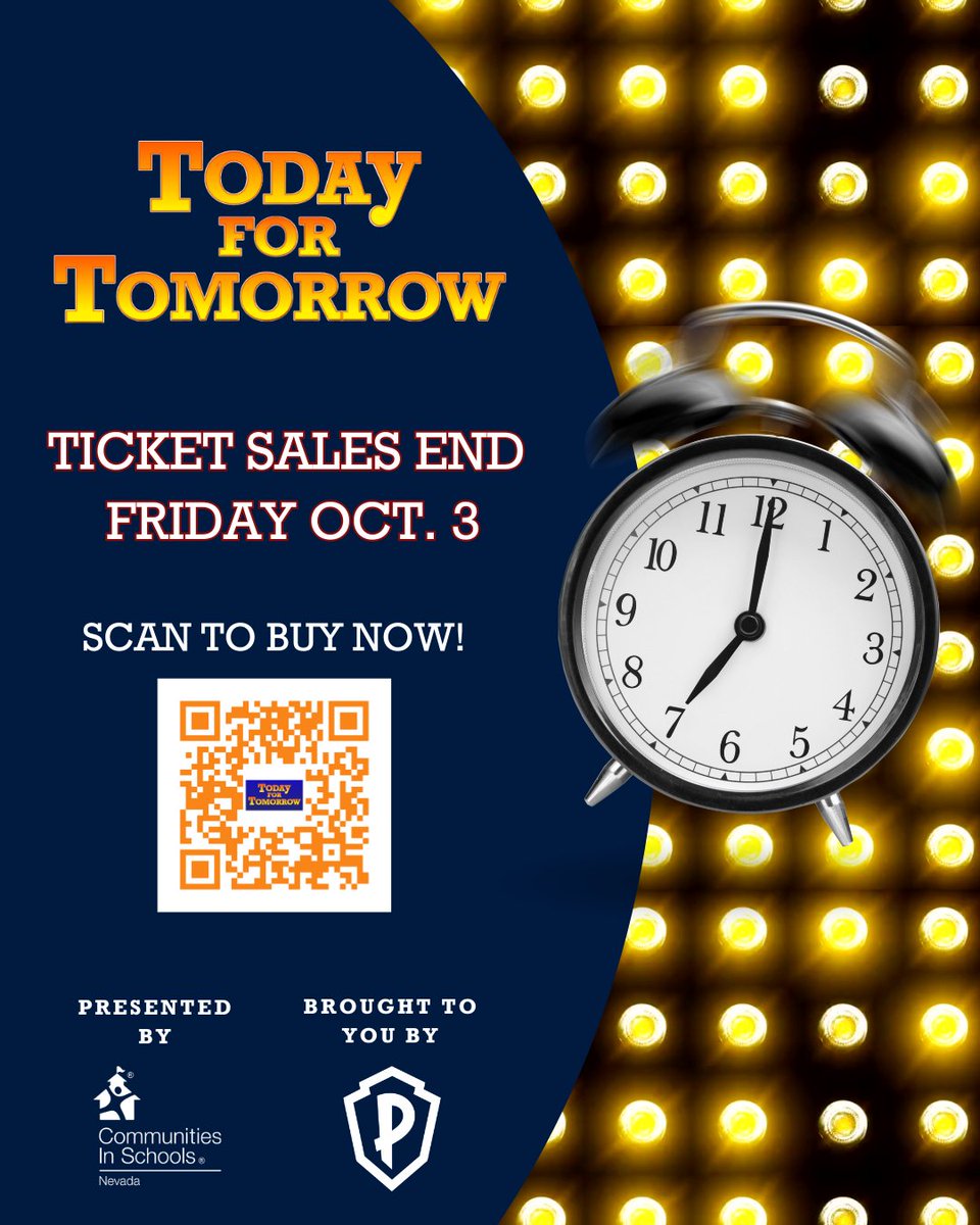 CIS_Nevada (@cis_nevada) on Twitter photo 🎉Last chance! Ticket sales close TOMORROW!🎉
🎟️one.bidpal.net/tft25/welcome
Join us Oct. 18 for Today for Tomorrow – Family Feud style at @FBLasVegas! Food, drinks, fashion + honoree <a href="/RepSusieLee/">Congresswoman Susie Lee</a>.
#TFT2025 #CISNevada #AllInForKids 🎉Last chance! Ticket sales close TOMORROW!🎉
🎟️one.bidpal.net/tft25/welcome
Join us Oct. 18 for Today for Tomorrow – Family Feud style at @FBLasVegas! Food, drinks, fashion + honoree <a href="/RepSusieLee/">Congresswoman Susie Lee</a>.
#TFT2025 #CISNevada #AllInForKids