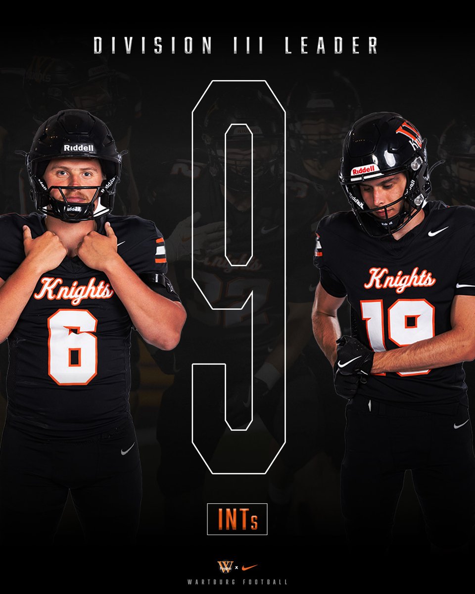 𝐍𝐎 𝐅𝐋𝐘 𝐙𝐎𝐍𝐄⚔️

The Knights lead Division III with 𝙉𝙄𝙉𝙀 interceptions this season🚫

#GoKnights