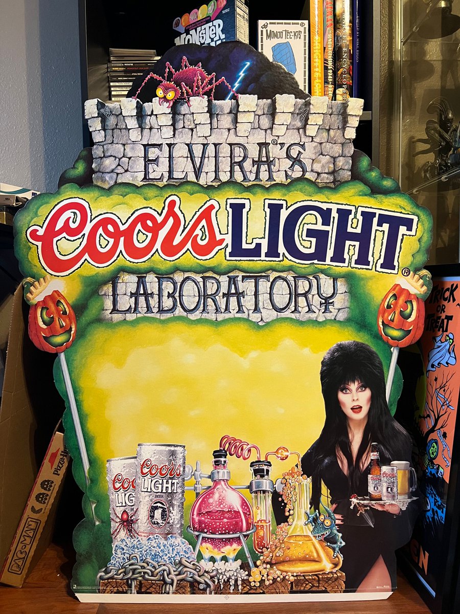PixelElixir's tweet image. Our game room is now officially a Halloween laboratory. We've got a sign and everything.