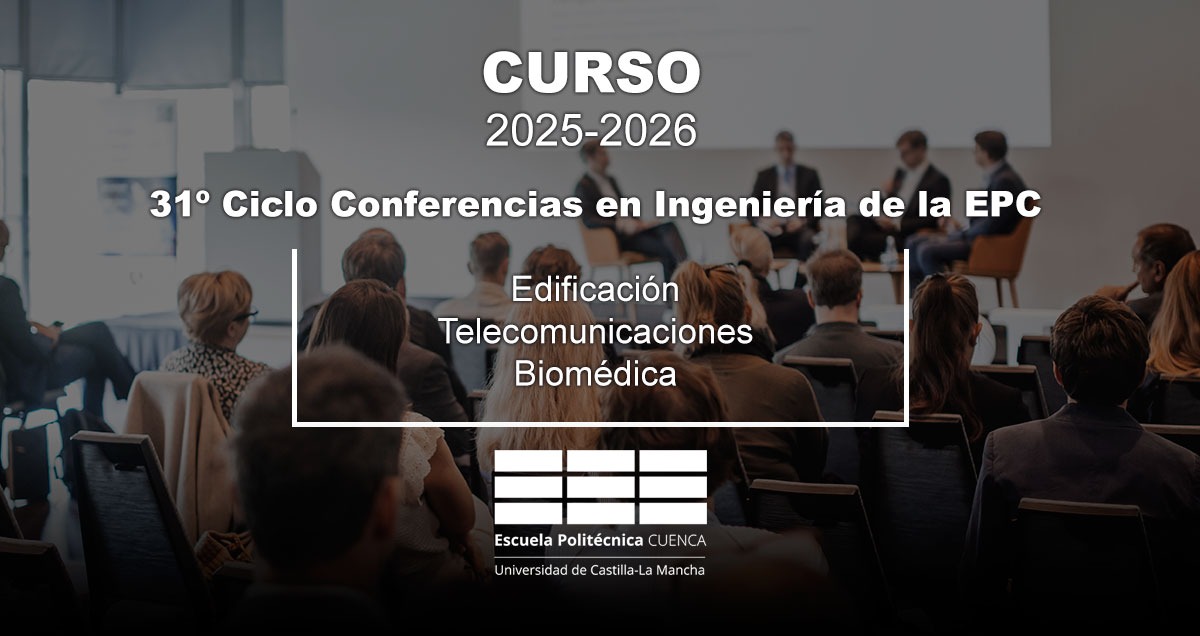 📢 El lunes 06/10/25 inauguramos el 31º Ciclo de Conferencias en Ingeniería en la <a href="/politecnicacu/">Politécnica Cuenca UCLM</a> – <a href="/uclm_es/">Universidad de Castilla-La Mancha</a> 🎓
Edificación | Telecomunicación | Biomédica
🎓 Participar suma 1 ECTS
👉 Inscripciones: lead.apps.uclm.es/actividades/10…
#EPCuenca #IngenieríaDeFuturo