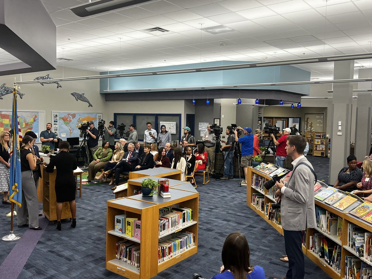 Governor Stitt press conference in Tulsa about to get underway.