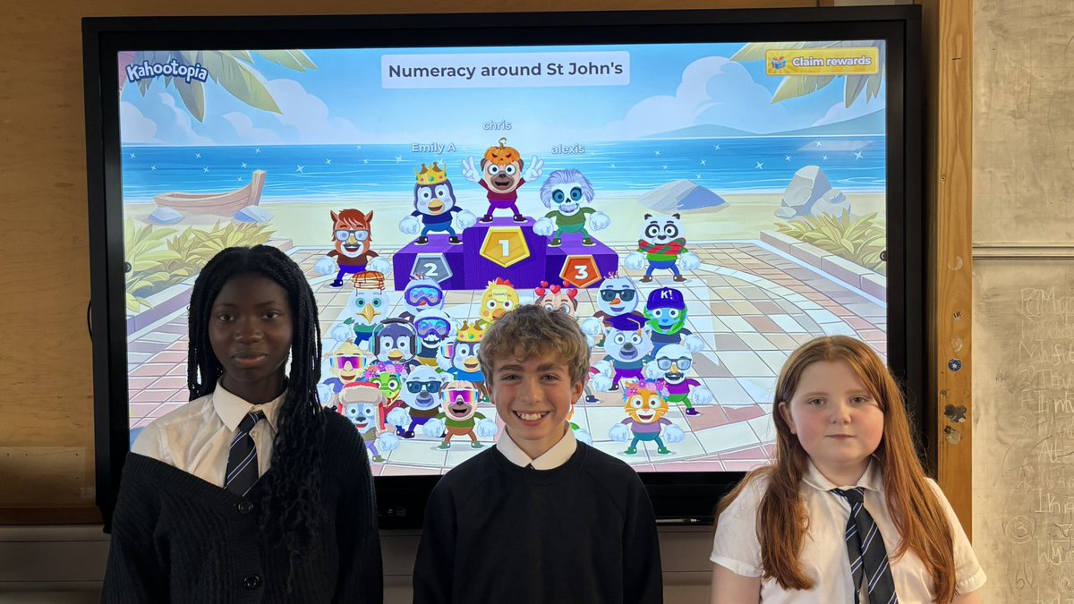 1J3’s numeracy champions of the day 🏅 Well done Emily, Chris and Alexis 🤩