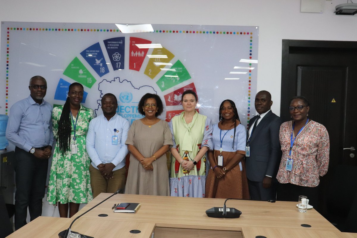 Accélérer les #ODD exige une approche systémique &amp; le rôle des Nations Unies est clé pour mobiliser tous les partenaires au développement. Avec l'équipe de la Coordonnatrice <a href="/ONU_CIV/">Nations Unies Côte d'Ivoire</a>, <a href="/enega/">Eskedar Nega</a> a échangé sur la valeur ajoutée de l'<a href="/ONU_fr/">Nations Unies (ONU)</a> dans l'appui au développement durable en 🇨🇮.