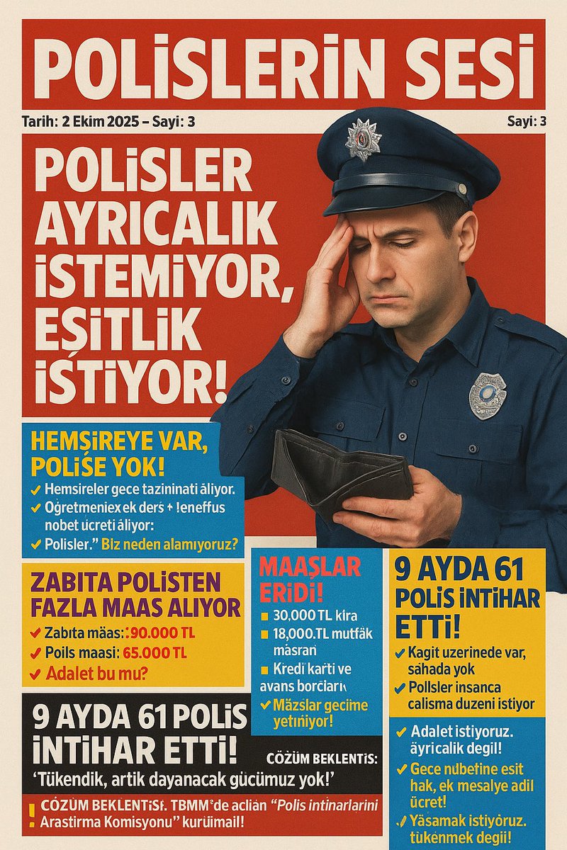 S.SANCAKTAR (@sancaktarsamet) on Twitter photo Mecliste bulunan bizim seçtiğimiz kıymetli vekillerimiz ayrıcalık değil eşitlik istiyoruz
<a href="/TBMMresmi/">TBMM</a> <a href="/TBMMGenelKurulu/">TBMM Genel Kurulu</a> <a href="/MhpTbmmGrubu/">MHP TBMM Grubu #MHP</a> <a href="/tbmmakpartigrup/">TBMM AK Parti Grup</a>
#PolisMecliseSesleniyor Mecliste bulunan bizim seçtiğimiz kıymetli vekillerimiz ayrıcalık değil eşitlik istiyoruz
<a href="/TBMMresmi/">TBMM</a> <a href="/TBMMGenelKurulu/">TBMM Genel Kurulu</a> <a href="/MhpTbmmGrubu/">MHP TBMM Grubu #MHP</a> <a href="/tbmmakpartigrup/">TBMM AK Parti Grup</a>
#PolisMecliseSesleniyor