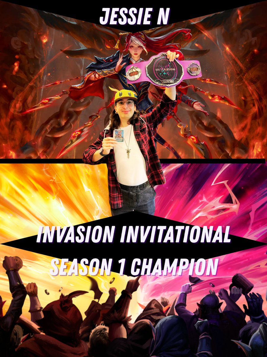 Invasioncnc's tweet photo. Celebrating our season 1 Invasion Invitational League Champion, Jessie N! Thank you to our local Toronto community for a great 12 weeks of play. We look forward to next season...

#fabtcg https://t.co/7009MJBdyV