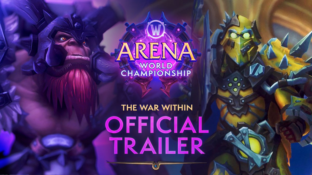 Warcraft's tweet image. ⚔️ The Arena World Championship starts TOMORROW! ⚔️

Bear witness to the action on Twitch and YouTube as gladiators and global champions clash in combat!

blizz.ly/3VItIfk