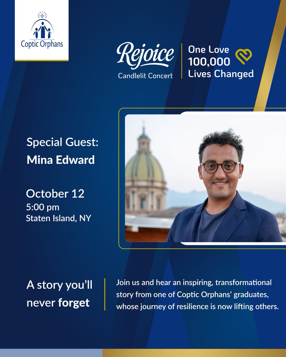 ✨ Join us for an evening of music, light, and inspiration at the ‘Rejoice Candlelit Concert’!
Come and be moved by Mina’s story—one that will stay with you long after the evening ends.
📍Oct 12, 5-8 PM | College of Staten Island

🎟️ Grab your $20 ticket: bit.ly/46s3GTD