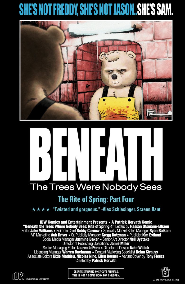 BTTWNSOfficial's tweet photo. Monica is inching closer and closer to discovering the truth about her brother’s death...

#SamanthaStrong should be worried, but instead, the thrill has never been greater.

Preorder #BeneathTheTreesWhereNobodySees: #RiteofSpring #4 at LCS!

#IDWDARK #BTTWNS @patrickhorvath https://t.co/XrigN0kIyB