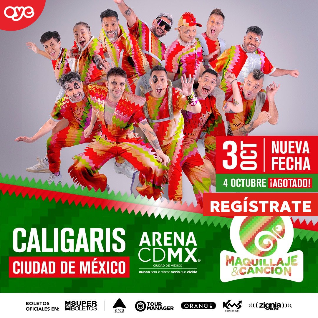 ¿Quieres ir al concierto de #LosCaligaris? 🎶✨ Pendiente porque tenemos boletos exclusivos, meet and greet, asi que no te pierdas ningún detalle. 

#Oye897fm