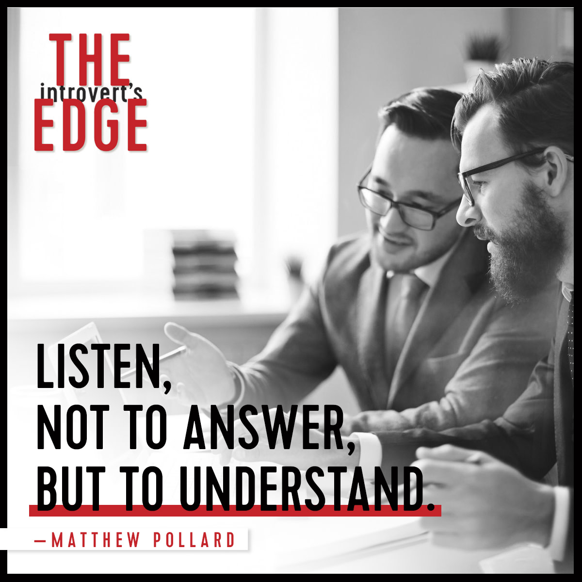MatthewPollard_'s tweet image. Stop trying to think of what to say next; just LISTEN - It&apos;s an introvert quality, so embrace it - grow.lk/2EMnncX #sales #introvert