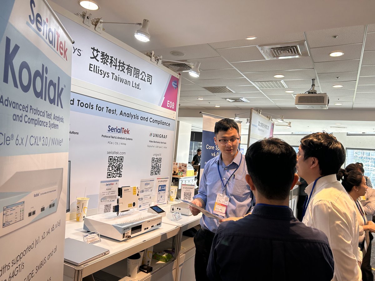 symbiosys_io's tweet photo. Thanks to all who joined us at #EEIntelligentTechCon2025 in Taipei! 
Representing Symbiosys Alliance were members @Ellisys1 , @Unigraf_Oy  and @SerialTek, each showcasing the latest in #ProtocolAnalysis &amp; Testing solutions.

#TestAndMeasurement
#EdgeAI
#IoT https://t.co/7PwRIFEvP4