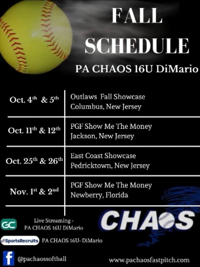 Kayleelagarelli's tweet photo. Upcoming fall schedule! Can’t wait to get back to playing.🌪️🌪️ https://t.co/LuO8GUYMOj