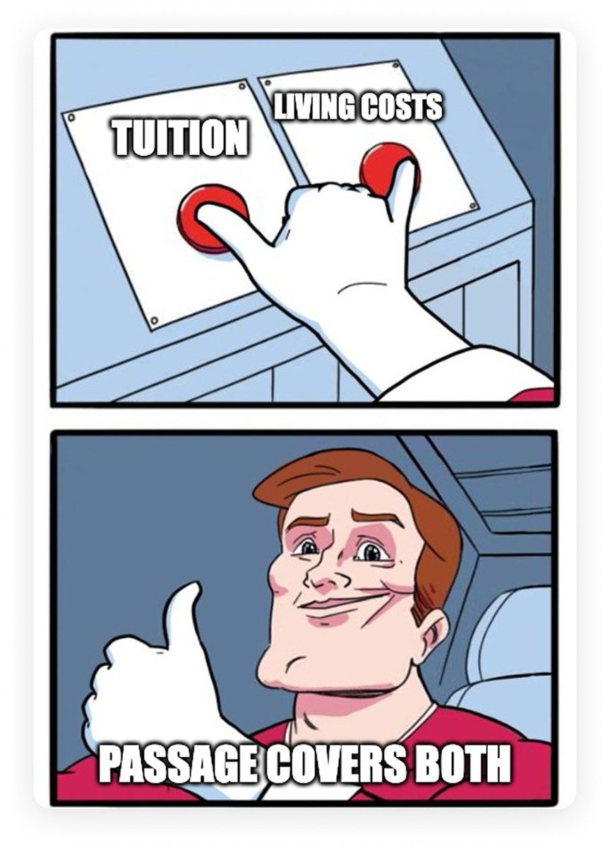 PassageHQ's tweet photo. Passage can handle both tuition and living costs in one simple plan!

No more splitting priorities. No more stressing about money when you should be focusing on your studies.

#studyincanada #internationalstudent #Education https://t.co/YoCkjj3sX2