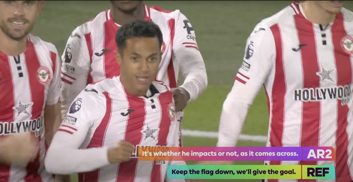 CFCDaily's tweet image. VAR Audio from Brentford vs Chelsea.

1. Referee tells assistant referee to keep the flag down and keep the on-field decision as a goal. 
2. VAR check complete after believing there was "no offence from anybody"

[premierleague]