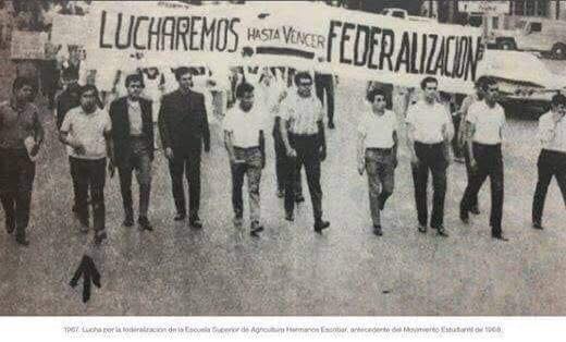 UNA LUCHA ANTERIOR AL MOVIMIENTO DEL 68 / Fragmento de entrevista de <a href="/AquilesCordova/">Ing. Aquiles Córdova Morán</a>  para <a href="/BuzosNoticias/">Buzos de la Noticia</a>  

Dirigí –junto con otros compañeros– la lucha contra el carácter privado de la Escuela Superior de Agricultura Hermanos Escobar, de Chihuahua. Ése fue el preludio del 68.