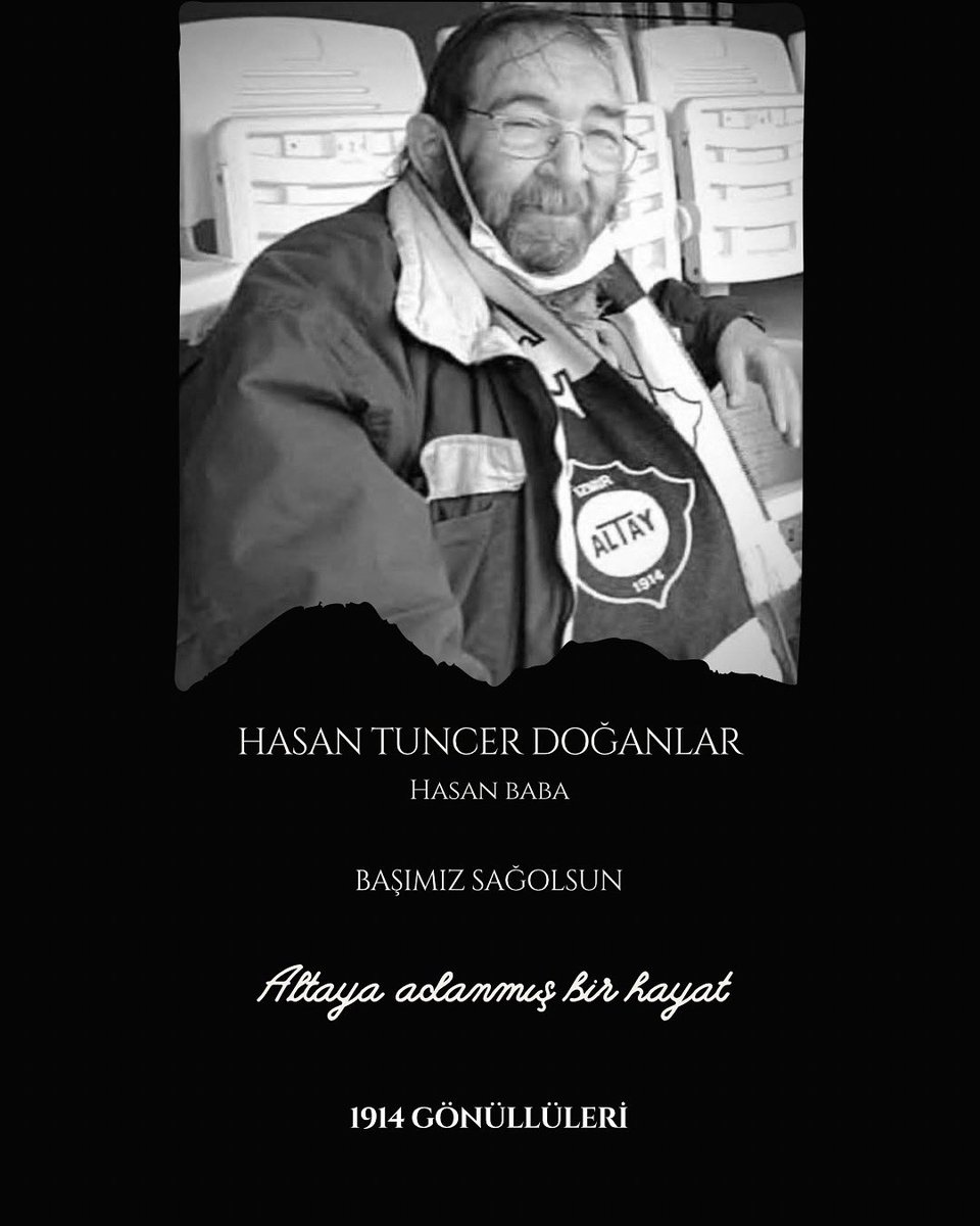 1914Gonulluleri's tweet photo. Altay tribününün sevilen insanı, hepimizin abisi, babası Hasan Baba’yı kaybetmenin derin üzüntüsünü yaşıyoruz.
Deplasman yollarının vazgeçilmez insanı, hayatının son anına kadar Altay için atmış bir kalp… Altay’ı bir yana, hayatını bir yana koyan babamızı kaybettik. https://t.co/yqLkGjUAGL