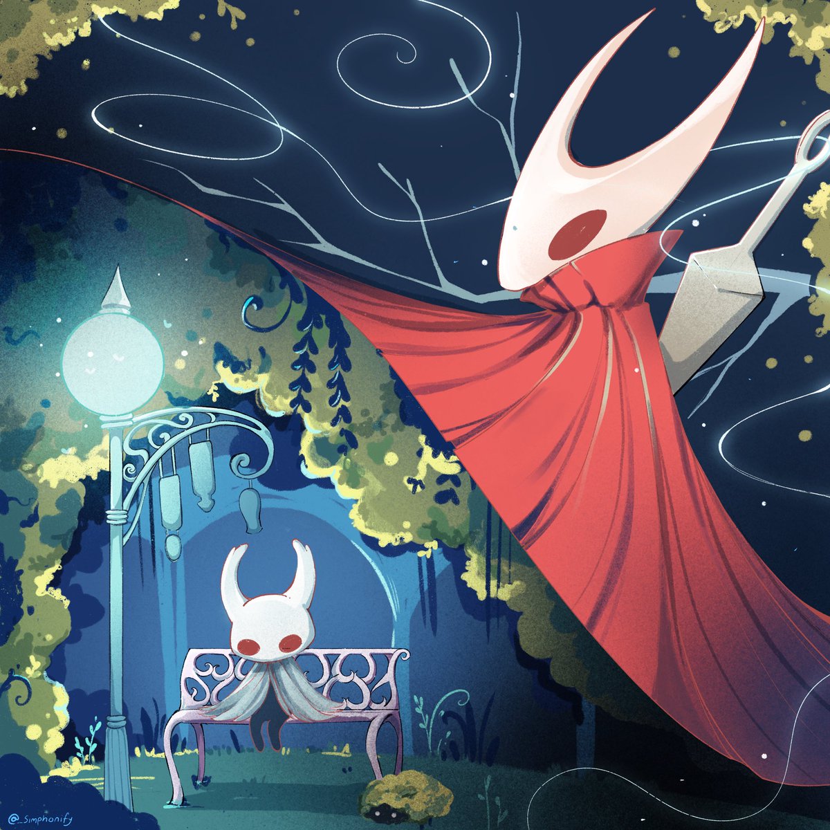 _simphonify's tweet image. the two siblings.

#silksong #hollowknight