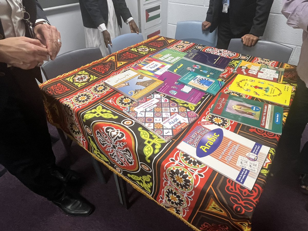 edenboysbolton's tweet photo. A warm welcome from the Languages department. Here you will be immersed in the Arabic, French and Pakistani culture. We have a range of treats for you to try whilst you are scanning our students’ books and taking part in the language acquisition activities. #WeAreStar https://t.co/jLk4Gvz3ZW