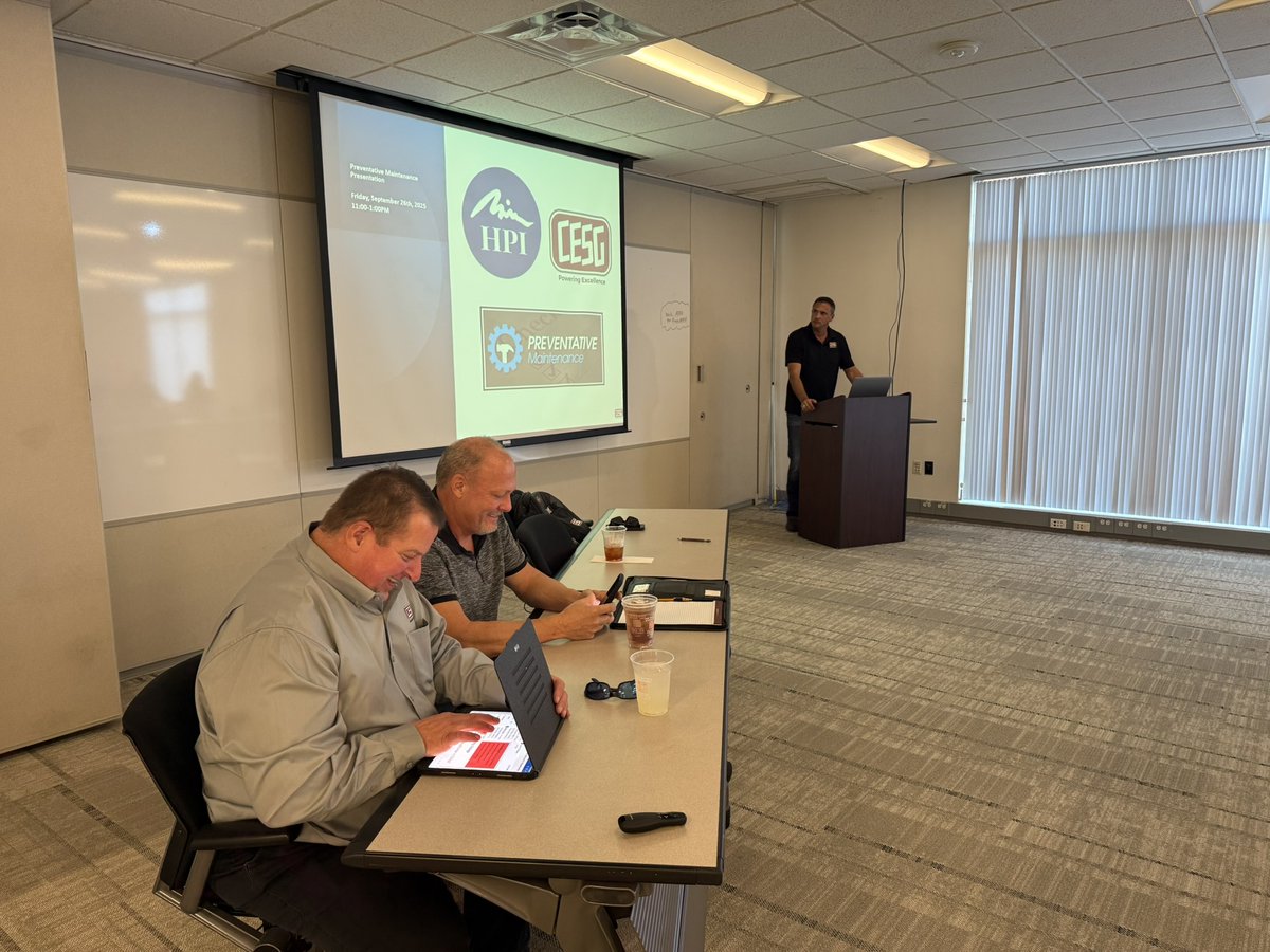 cesgLLC's tweet image. Our Business Development, VP of Service &amp;amp; Special Projects, and Sr. Account Manager met with HPI to present CESG’s Preventative Maintenance &amp;amp; Technical Services!

Learn more: cesg.com 
#CESG #PreventativeMaintenance #TechnicalServices