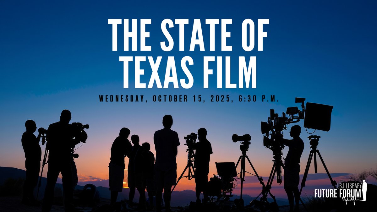 #Texas just committed $1.5B to film incentives over the next decade—poised to become a national powerhouse for film, TV, and digital media. What does this mean for Texas creatives, local economies, and the future of storytelling?

Join the discussion: lbjlibrary.org/events/future-…