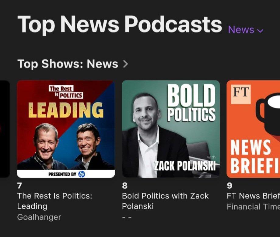 Zack Polanski (@zackpolanski) on Twitter photo Great to see <a href="/_BoldPolitics/">Bold Politics</a> regularly inside the Top 10!
Loving how much people are engaging with this weeks episode with Gary Stevenson.
Link below 👇🏼 Great to see <a href="/_BoldPolitics/">Bold Politics</a> regularly inside the Top 10!
Loving how much people are engaging with this weeks episode with Gary Stevenson.
Link below 👇🏼