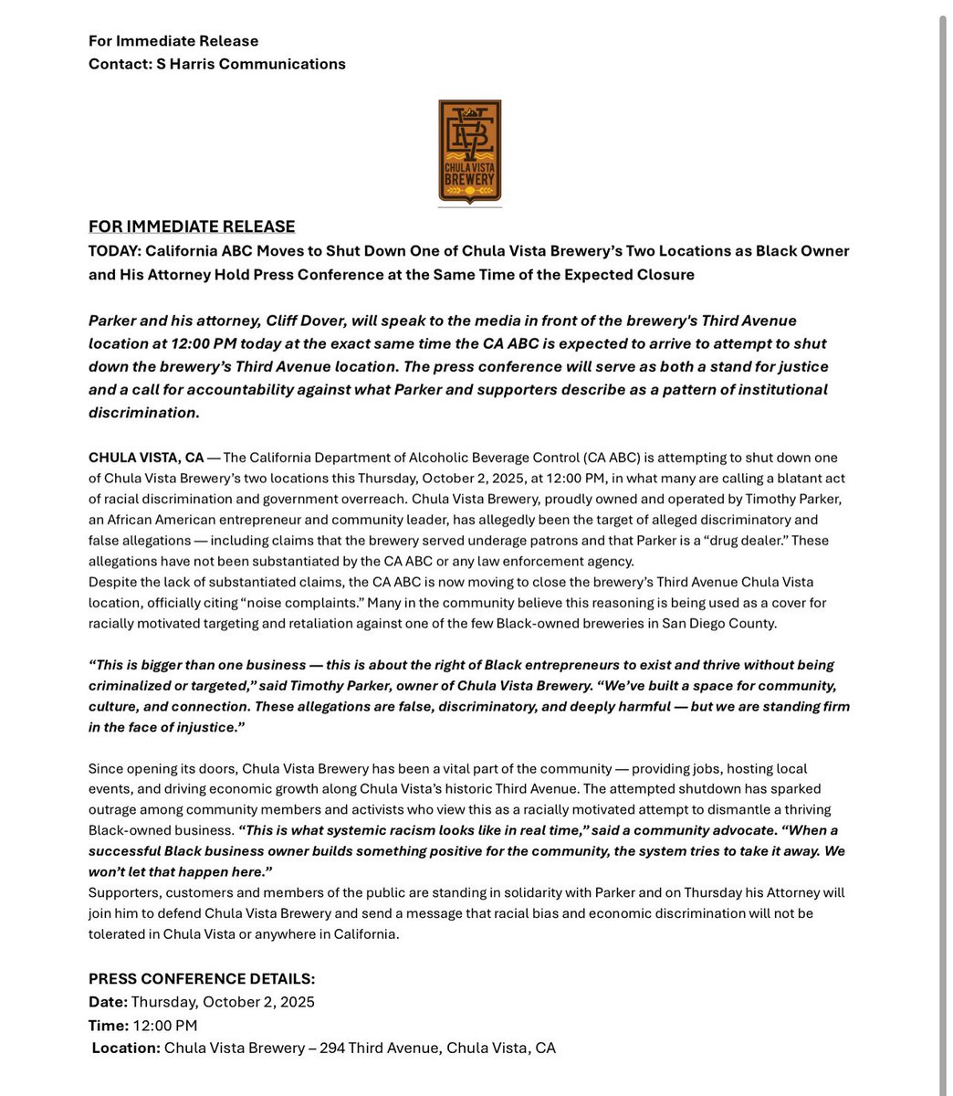 S Harris Communications tweet media