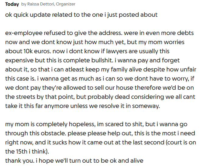 reginaldubel's tweet photo. update were fucked unless were able to pay and forget about it
we dont know the price yet but while we still have time pls pls help. sharing and every penny will help out sooo much https://t.co/Hw1ptZud5b