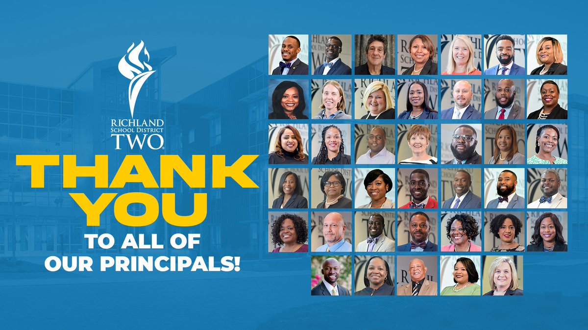 🎉 October is National Principals Month! 🎉

We’re proud to celebrate the incredible principals across Richland School District Two who lead with vision, care, and dedication every single day. Thank you for inspiring excellence, supporting students and staff, and making our