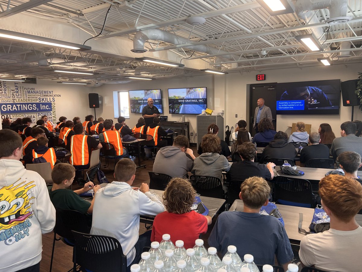 Our 9th graders had a great time visiting RW Screw LLC and <a href="/OhioGratings/">Ohio Gratings, Inc.</a> as a part of Stark County Manufacturing Day! Two great companies making a difference in Stark County!!