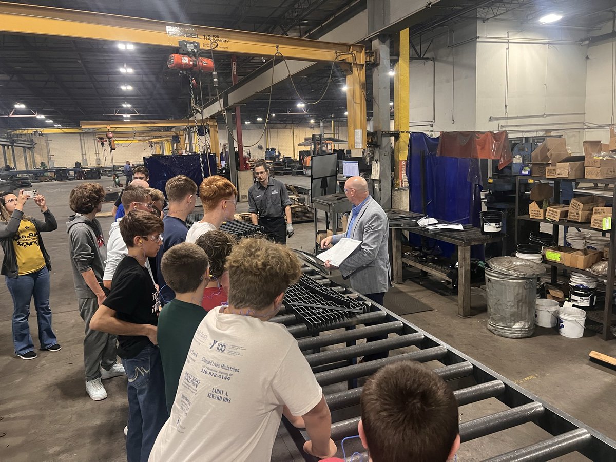 FairlessHS's tweet image. Our 9th graders had a great time visiting RW Screw LLC and @OhioGratings as a part of Stark County Manufacturing Day! Two great companies making a difference in Stark County!!