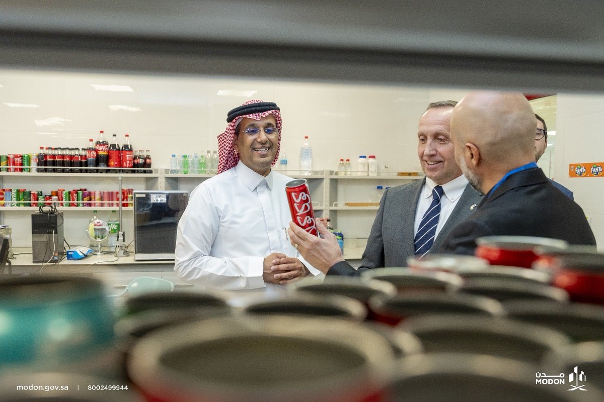 H.E. CEO of MODON, <a href="/M_Alargoubi/">ماجد العرقوبي</a>, welcomed the Ukrainian Ambassador to Saudi Arabia during his visit to Sudair Industrial and Business City,
to learn about MODON’s role in industrial development and explore promising investment opportunities.