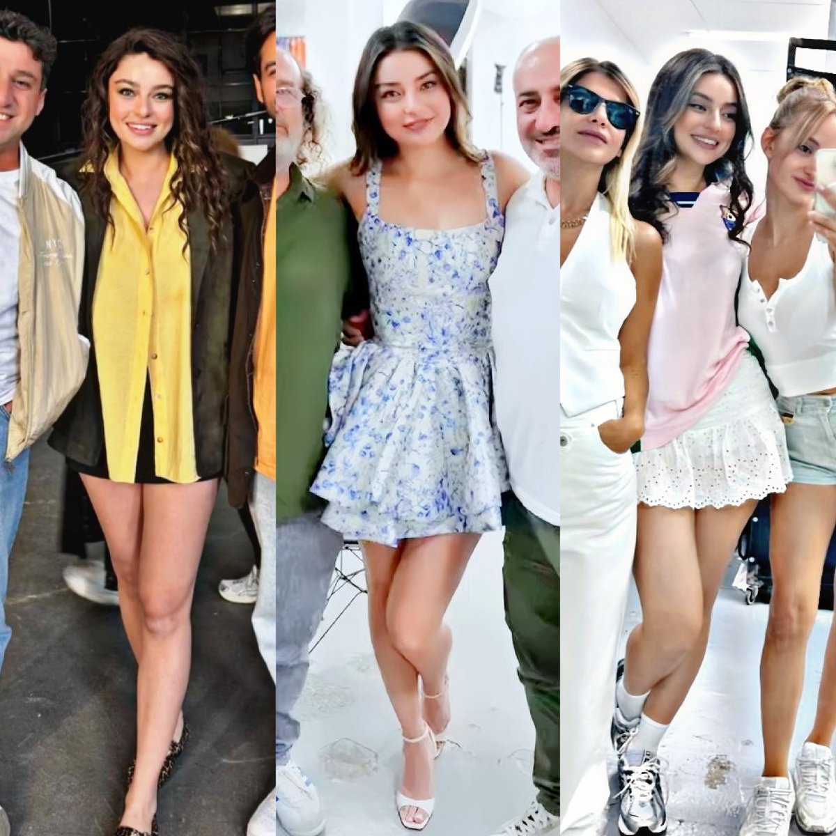 ...°💛💙🩷°...
I love it when she wears short dresses, given that she usually wears jeans...🎀

#AyçaAyşinTuran