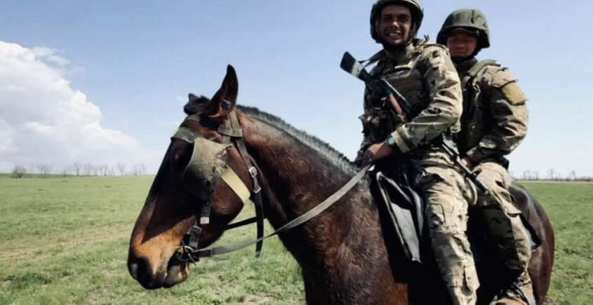You thought the days of "Warhorse (<a href="/WarHorseOnStage/">War Horse</a>) was over? Think again. The Russian War machine  having run out of vehicles and fuel are now using horses in their invasion of <a href="/Ukraine/">Ukraine / Україна</a> - 2 soldiers to a horse yahoo.com/news/articles/…