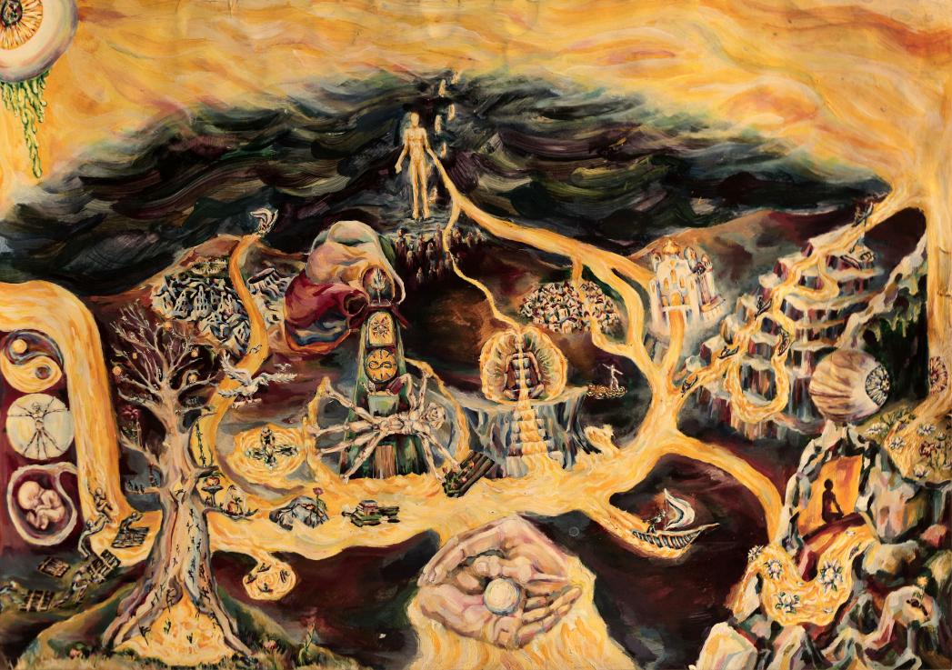 GN

"The Persistence of the Metaphysical Cycle"

 Paper, acrylic
 2013.